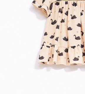 (Còn sz 6/9m) Váy Zara thiên nga