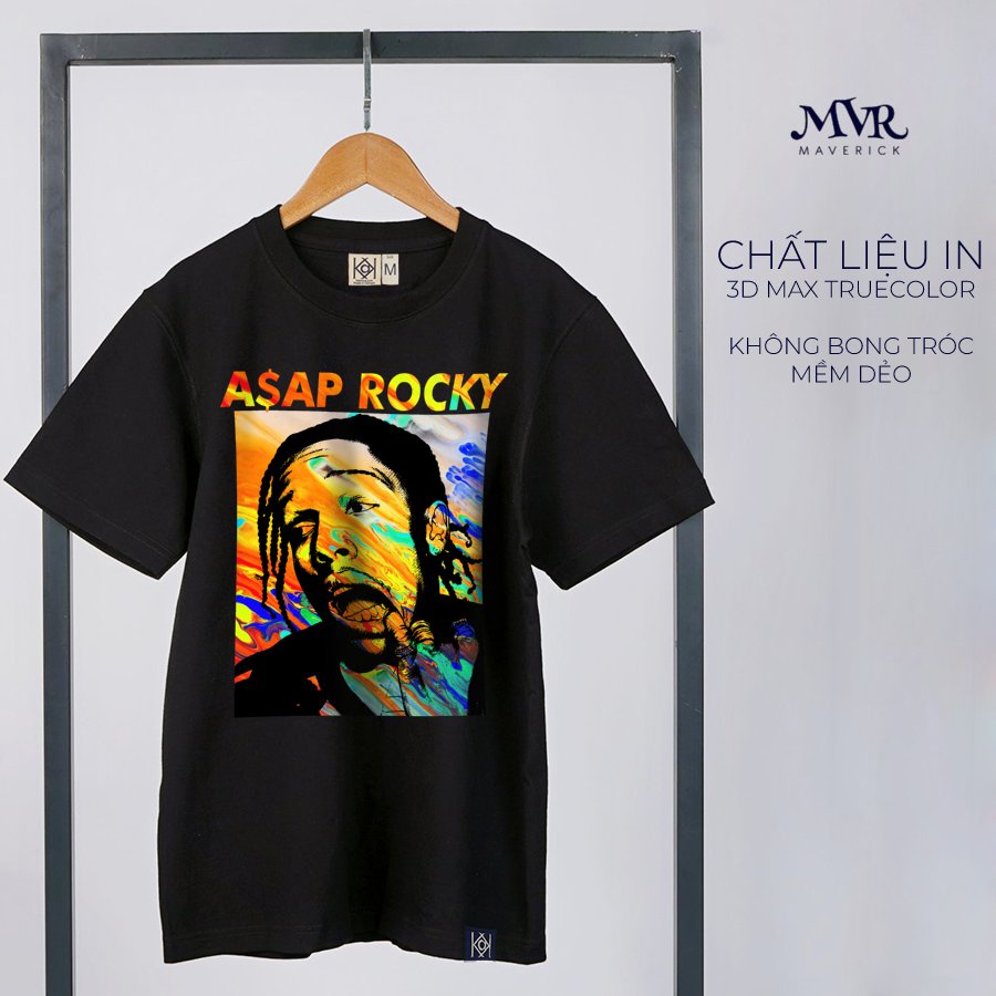 Áo thun Hiphop, Áo Phông Nam Nữ phong cách Streetwear Rapper ASAP ROCKY KK378