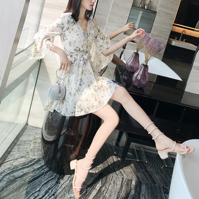 Đầm Thời Trang Midi Tay Lỡ 🏵️ Mẫu HOT 2021 🏵️ Đầm Họa Tiết Hoa, Thời Trang Bánh Bèo | BigBuy360 - bigbuy360.vn
