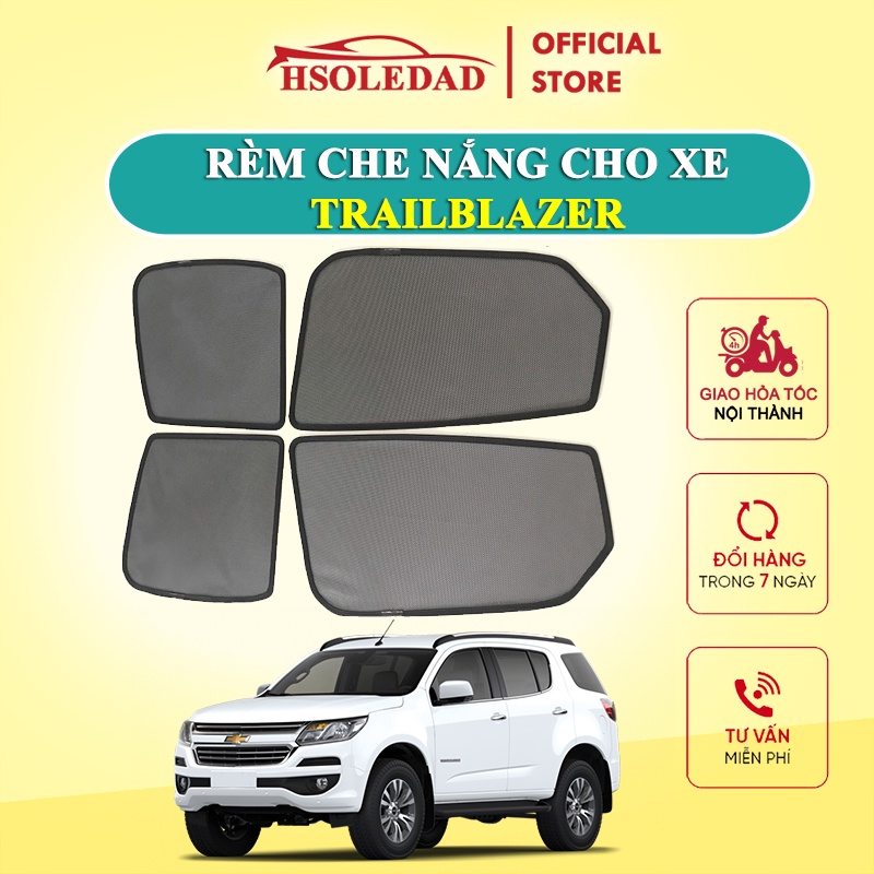 Rèm che nắng nam châm cho xe Chevrolet Traiblader, bộ 4 tấm cho 4 cửa, hàng loại 1 cao cấp nhất, vừa khít kính