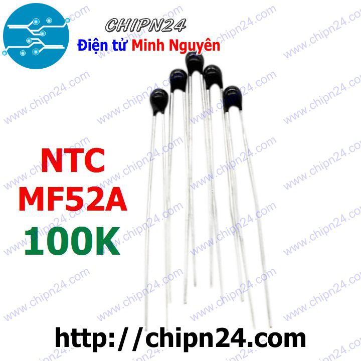 [5 CON] Điện Trở Nhiệt NTC MF52A 100K 5%