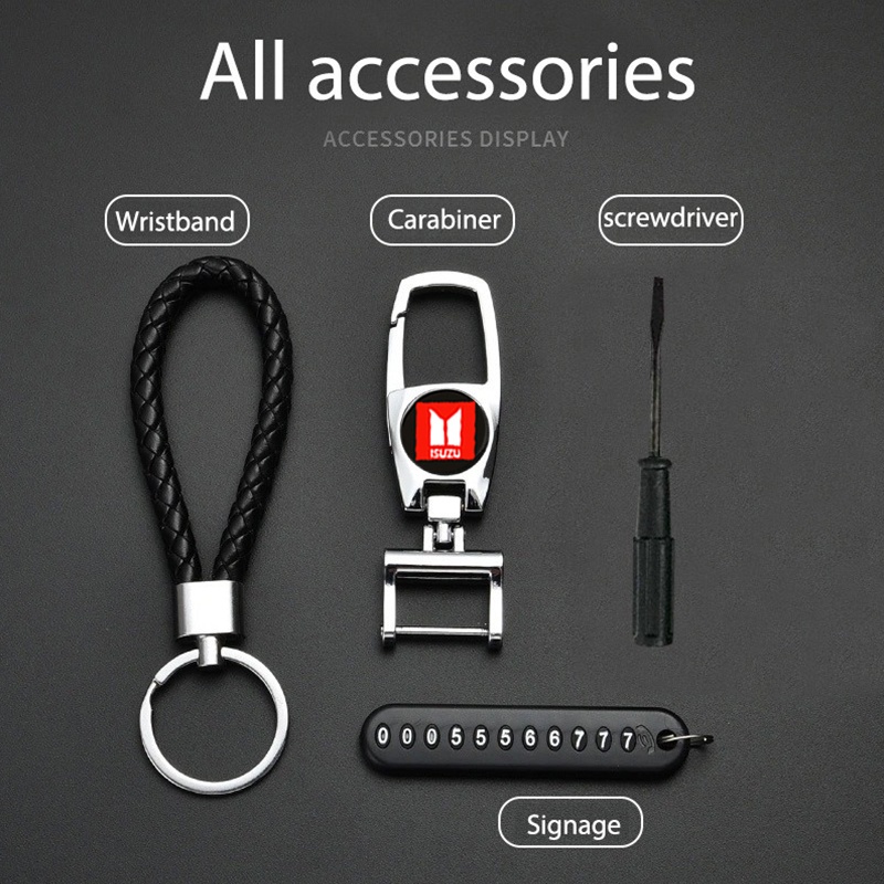 Móc Khóa Kim Loại Hình Logo Isuzu