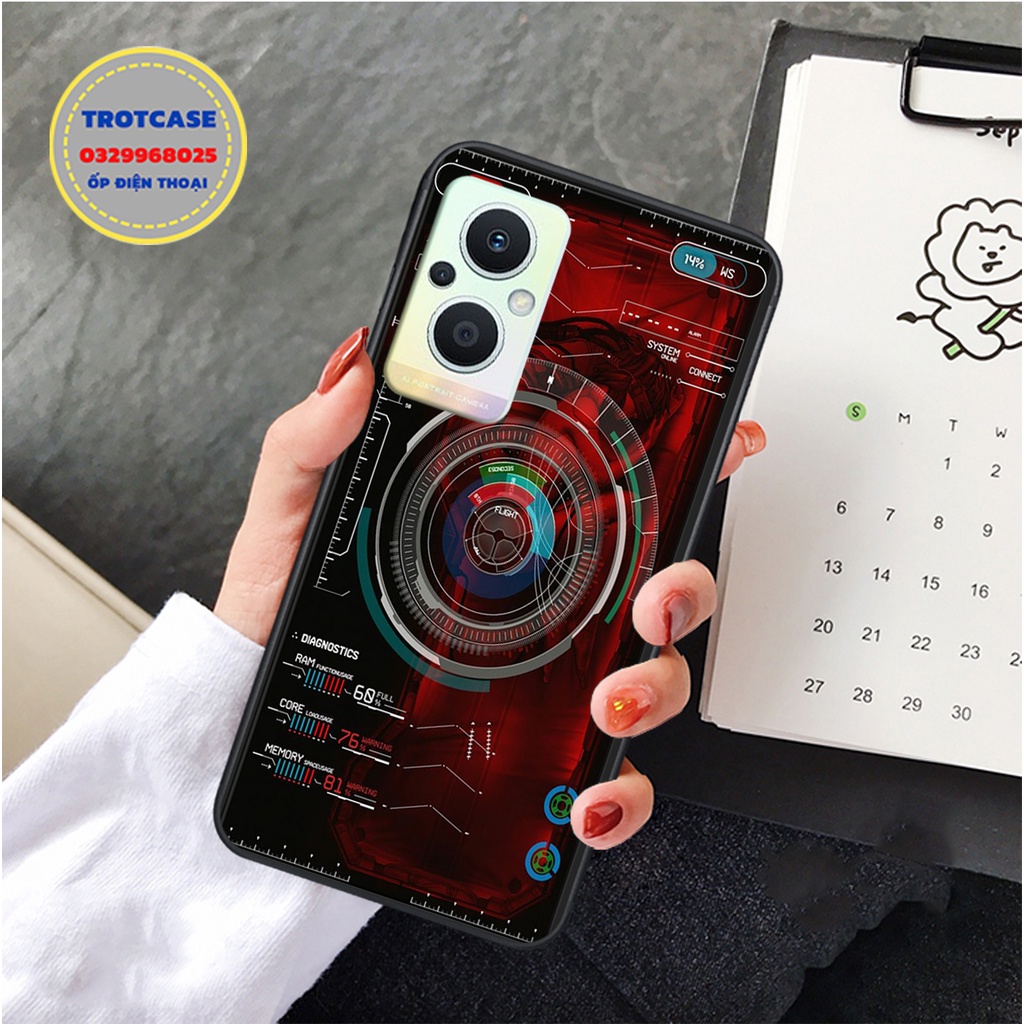 Ốp lưng điện thoại Oppo Reno 7Z 5G - in hình vân điện quang xanh đen , vàng đen , siêu đẹp , sang trọng