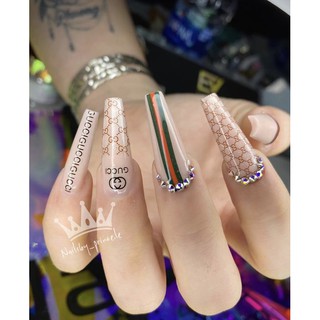 Sticker 3D - Hình dán móng tay Gucci DD-488