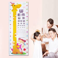 DECAL DÁN TƯỜNG THƯỚC ĐO CHIỀU CAO