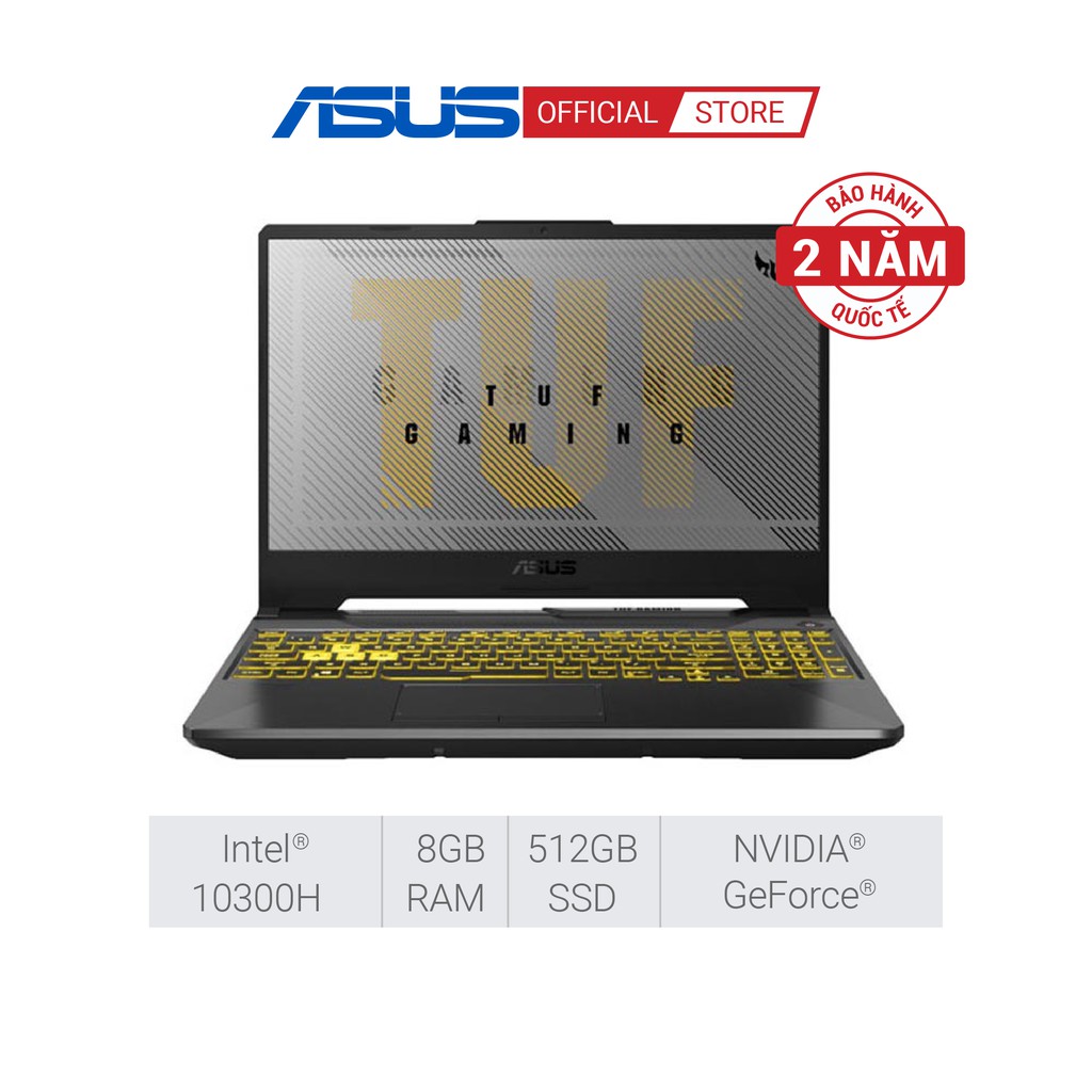 Laptop Asus TUF Gaming FX506LH-HN002T (Core i5-10300H/8GB RAM/ 512GB SSD/15.6-inch FHD/WIN 10)