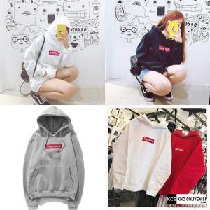 ÁO KHOÁC NỈ HOODIE SUPREME  DÀY DẶN NỈ THÊU  4 MÀU SO HIT