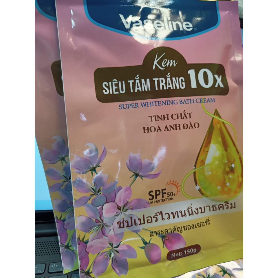 Siêu tắm trắng Vaseline 10X - GÓI HỒNG