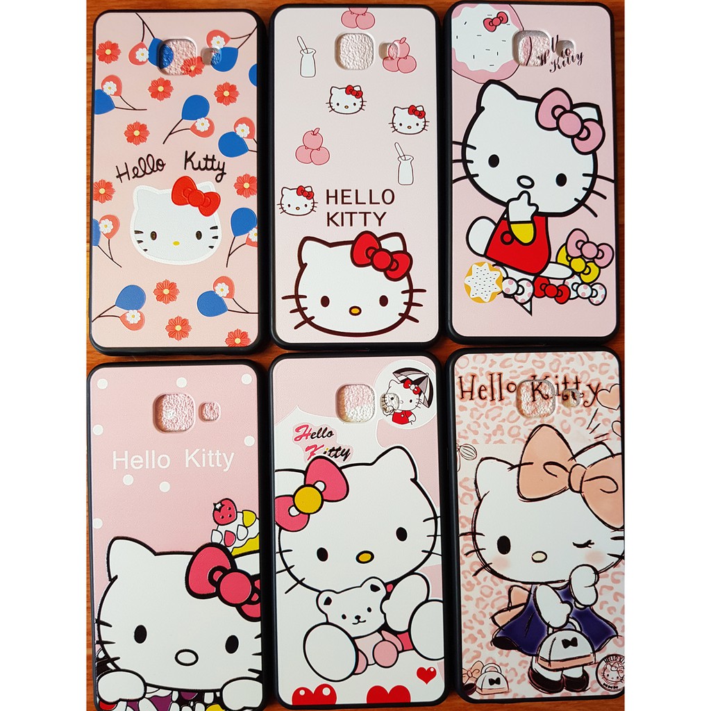 Ốp Lưng Samsung A5 2016 Viền Dẻo Hình Hello Kitty 4D Cao Cấp