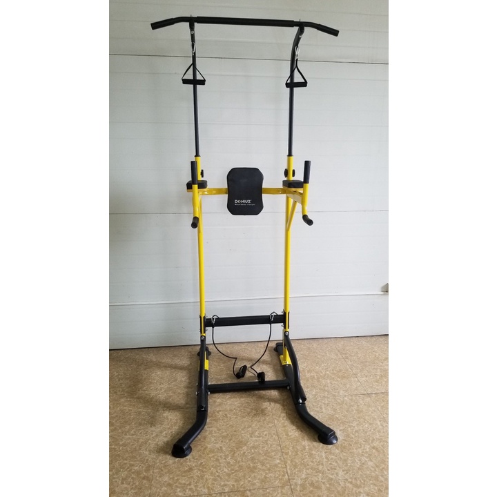 Bộ Xà Đơn Xà Kép Đa Năng EX30 Màu Vàng | Khung Tập Xà Có Chống Đẩy Và Dây Kéo Đàn Hồi