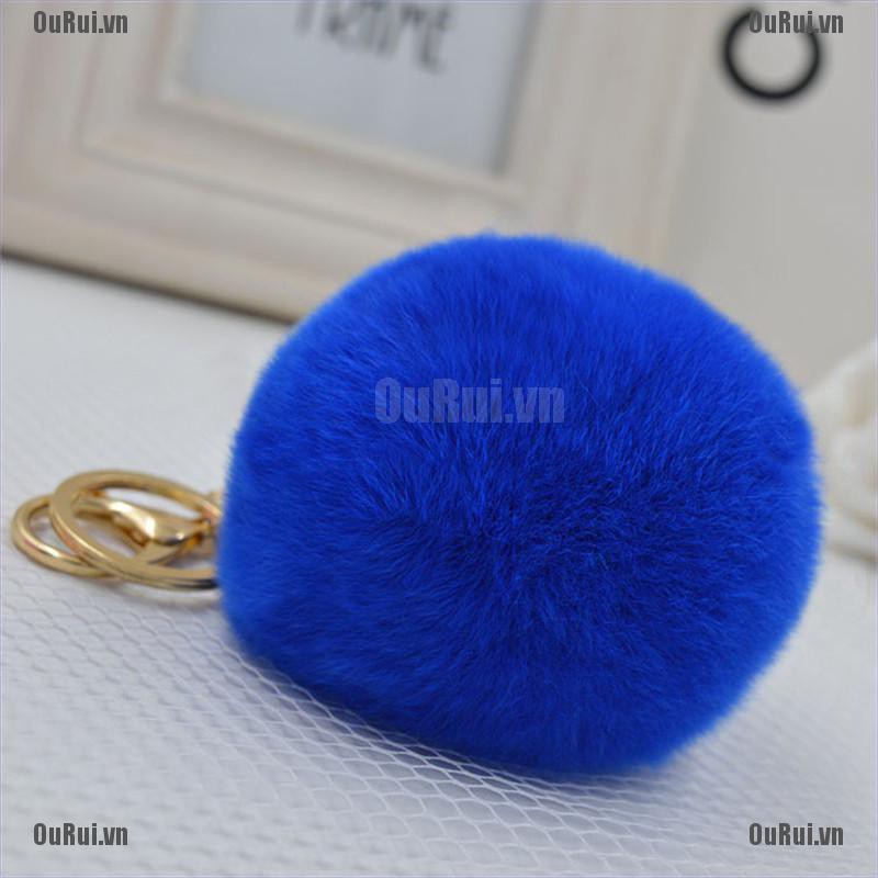 Móc Khóa Bông pompom Mềm Mại Đáng Yêu