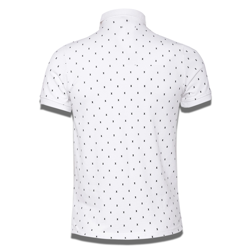 [Mã LTBAUAB19 giảm 7% đơn 99K] Áo thun polo nam cổ bẻ SPMGU02 họa tiết chữ x dày dặn, form ôn body - PigoFashion