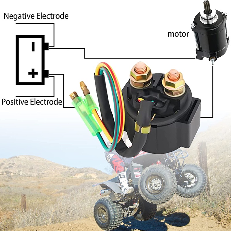 Rơ Le Khởi Động Kèm Ốc Vít Đồng Thau Cho Fourtrax 400 TRX400EX