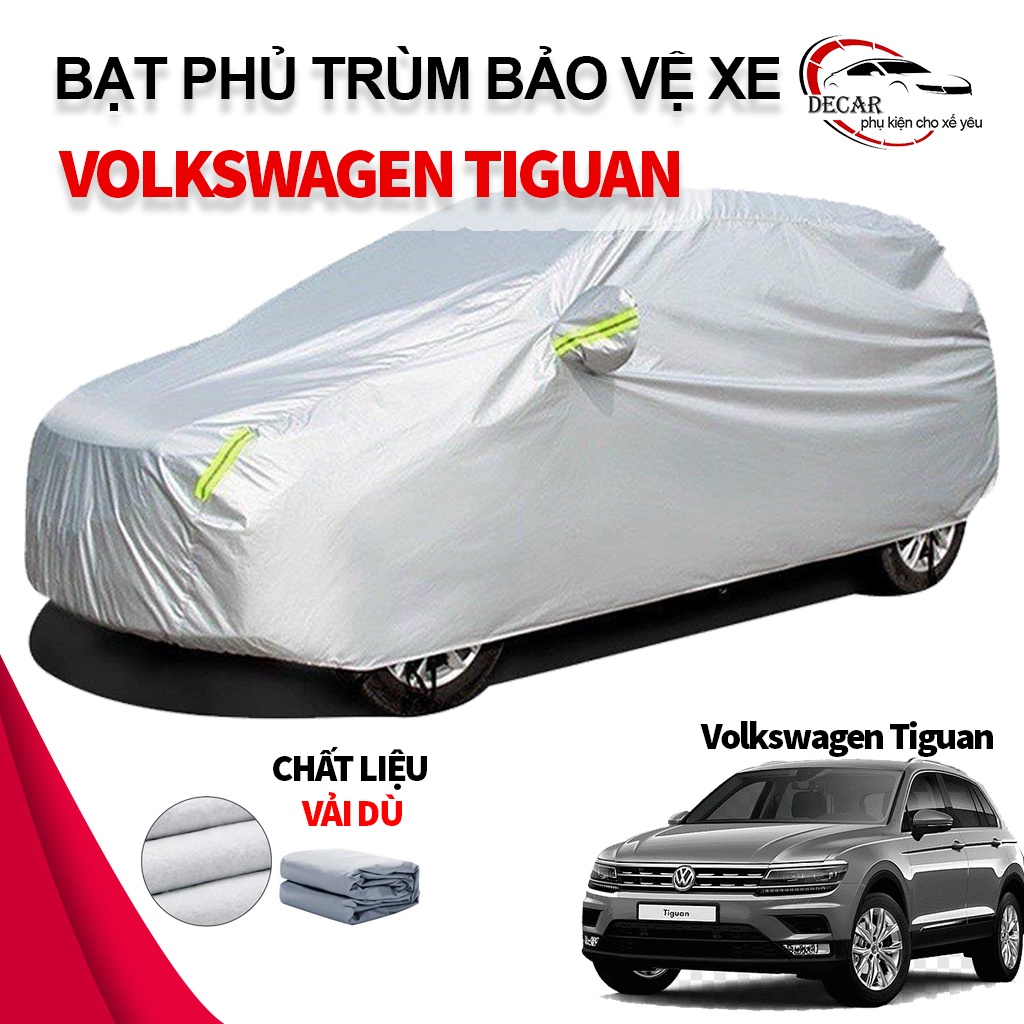 Bạt vải dù oxford bảo vệ xe ô tô, áo trùm oto chống nắng nóng, mưa cho xe Volkswagen Tiguan