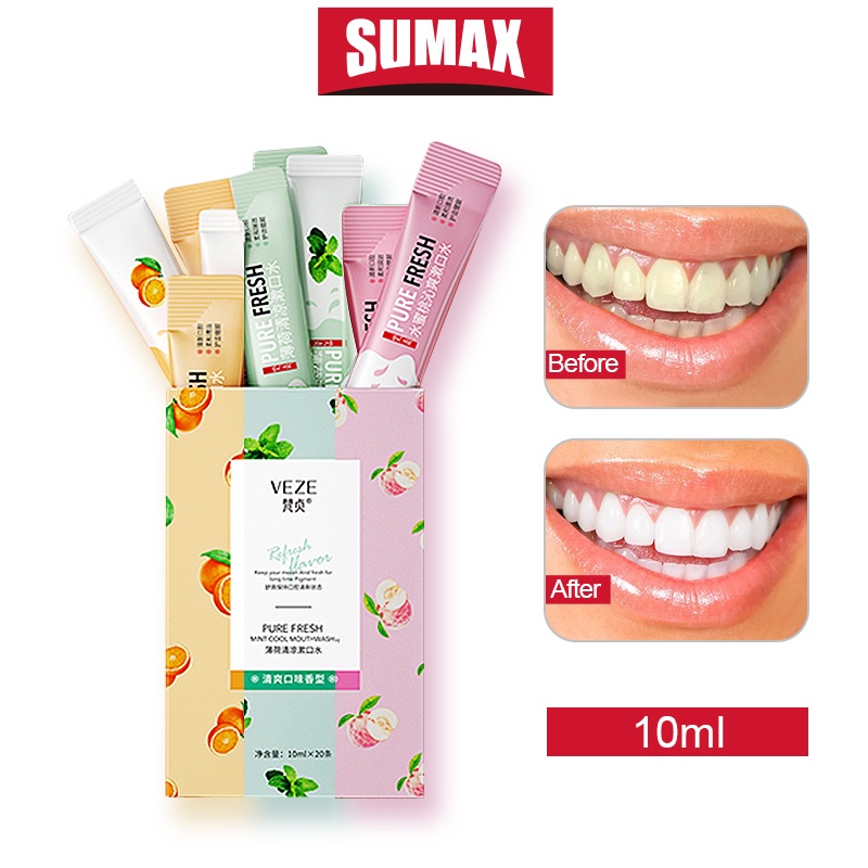 Nước súc miệng SUMAX 10ml hương thơm lâu trôi tiện lợi