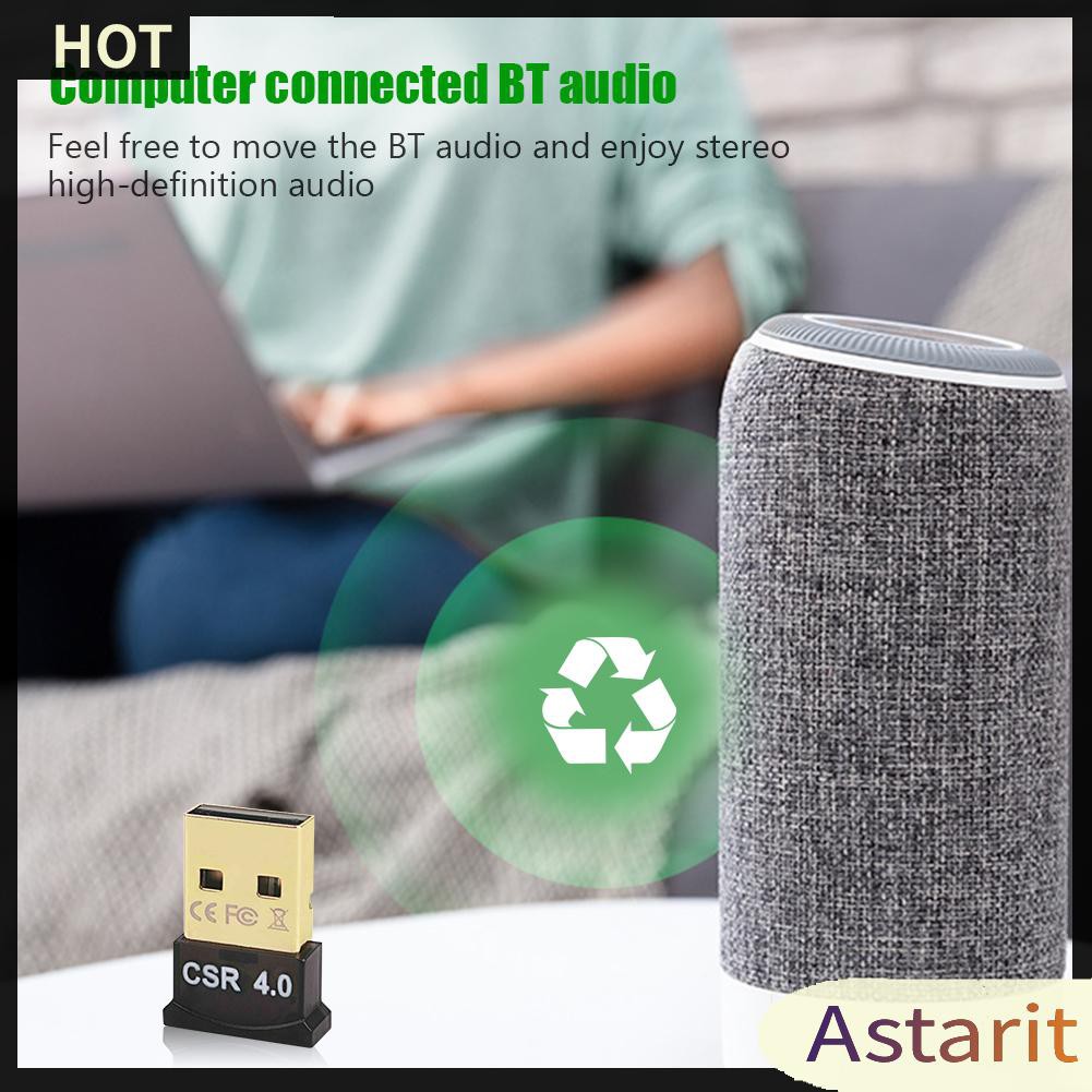 Usb Dongle Kết Nối Bluetooth 4.0 Csr 4.0 Cho Máy Tính