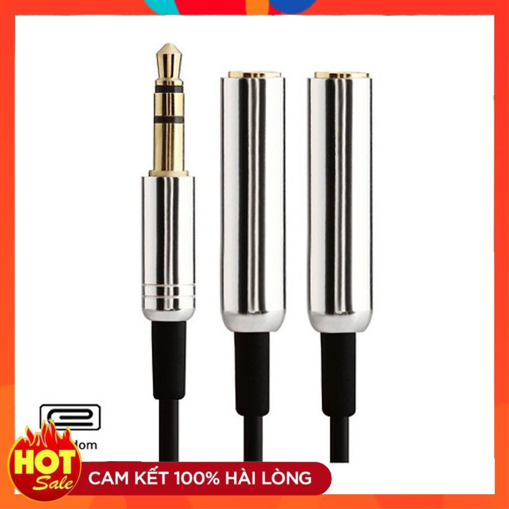 [Chính Hãng] Dây Chia Tai Nghe Từ 1 ra 2 chân cắm 3,5mm Earldom AUX-201 - Hàng Chính Hãng bảo ahnfh 12 tháng