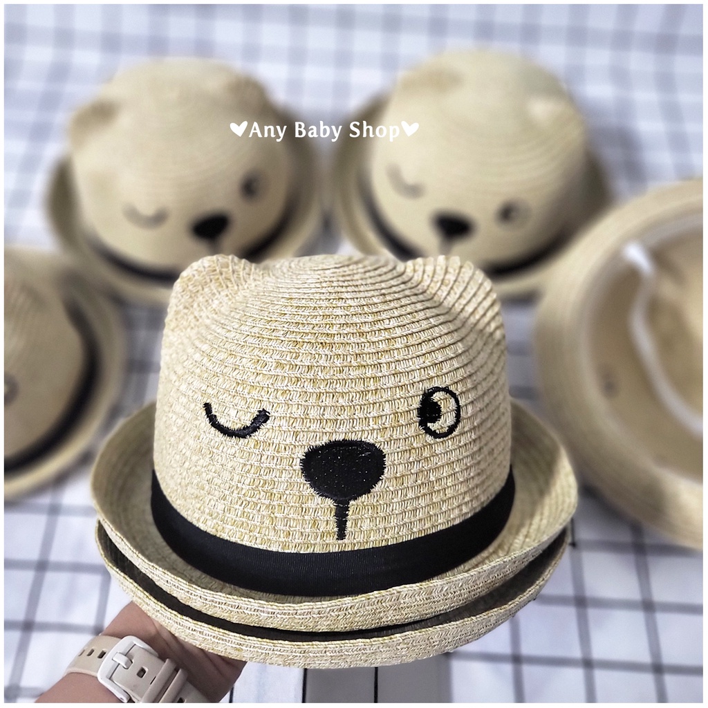 Nón cói cho bé trai bé gái siêu xinh hình bé gấu cute với nhiều size xinh yêu(hàng có sẵn)❣❣