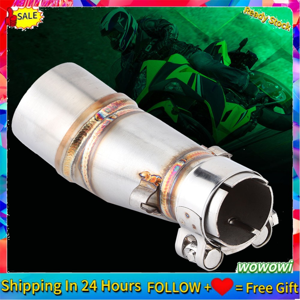 Đầu nối ống pô xả xe mô tô Bằng Thép Không Gỉ Kawasaki Z250 Ninja 250 300
