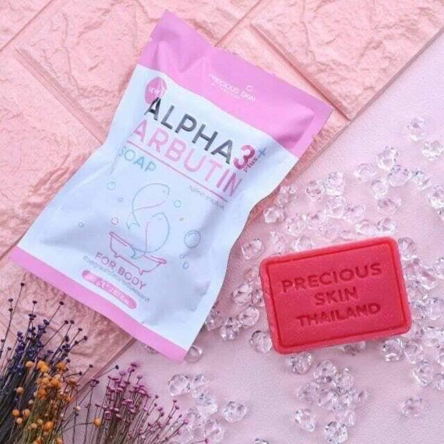 Xà phòng kích trắng Alpha Arbutin Collagen Soap Thái Lan