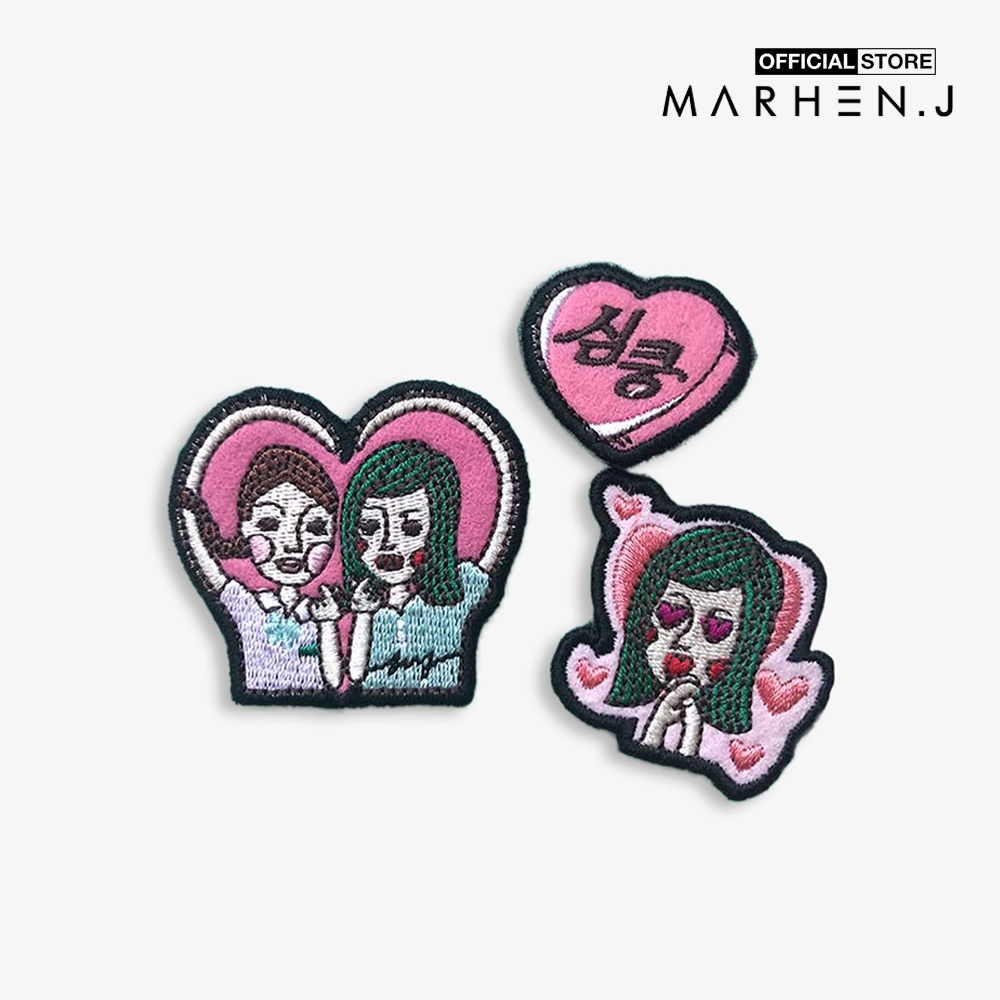 [Mã FAPRE5 giảm 10% đơn từ 1tr] Marhen.J - Set huy hiệu cài túi xách Character Wappen-MJ19BWAPTC-HE