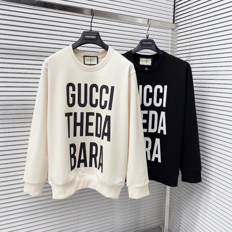 Áo nỉ sweater nam nữ GC Theda Bara in nhiệt chìm ống bo chun chất nỉ cotton dày dặn đẹp