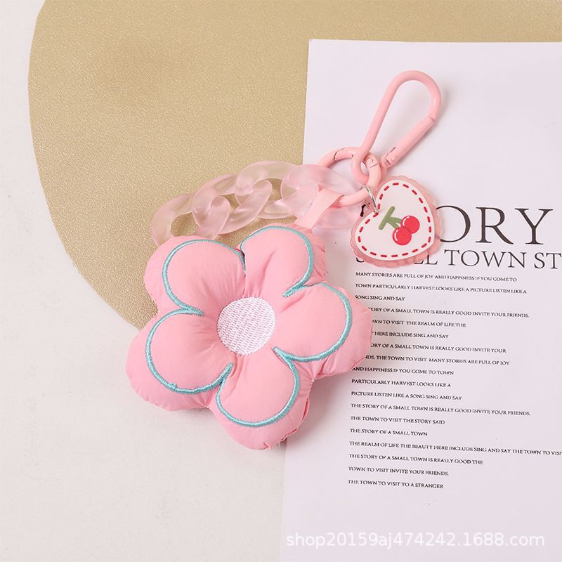 Mới Móc Khóa Xe Hơi / Tai Nghe Vải Họa Tiết Hoa Độc Đáo Thời Trang