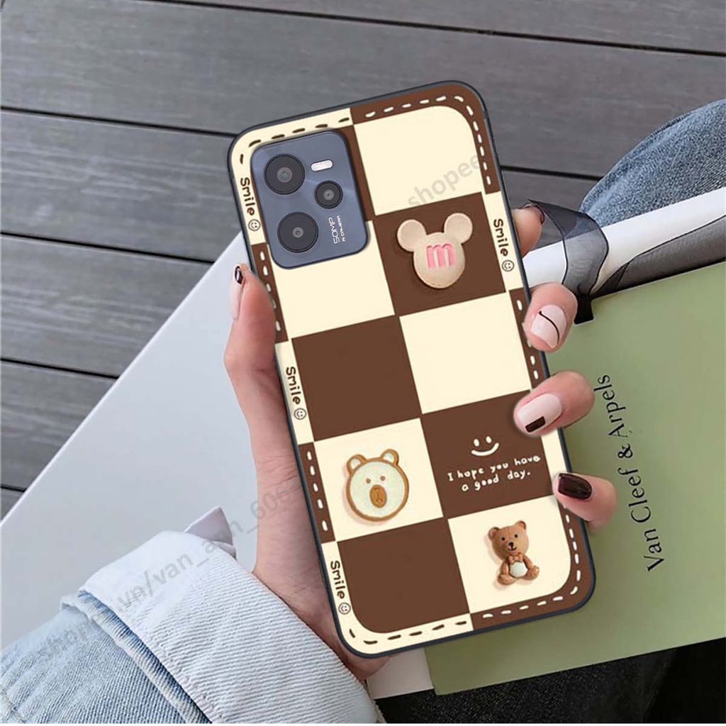 Ốp lưng Realme C35 hình gấu, kẹo dễ thương cute