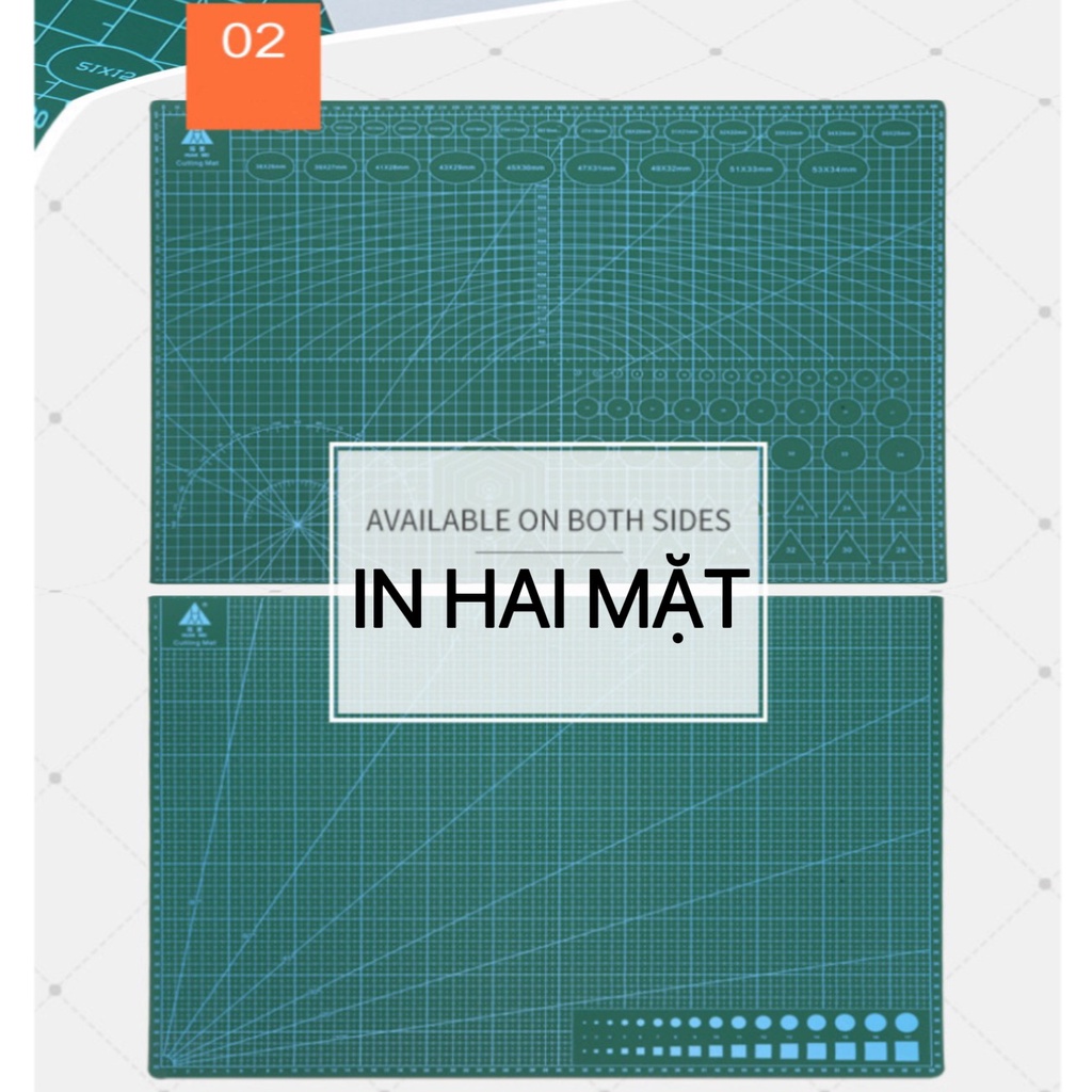Chuyên sỉ Bảng kê cắt tự liền A1 DIY Cutting Mat thủ công kê vải tấm cao su dẻo bảo vệ mặt bàn