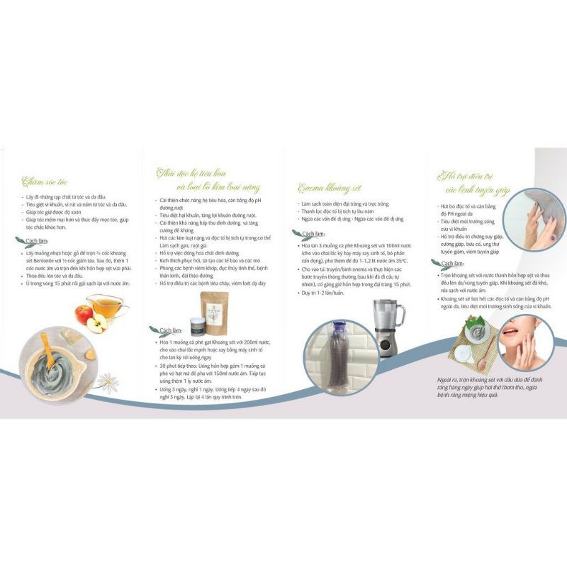 Khoáng sét Bentonite Clay Viet Healthy 100gr