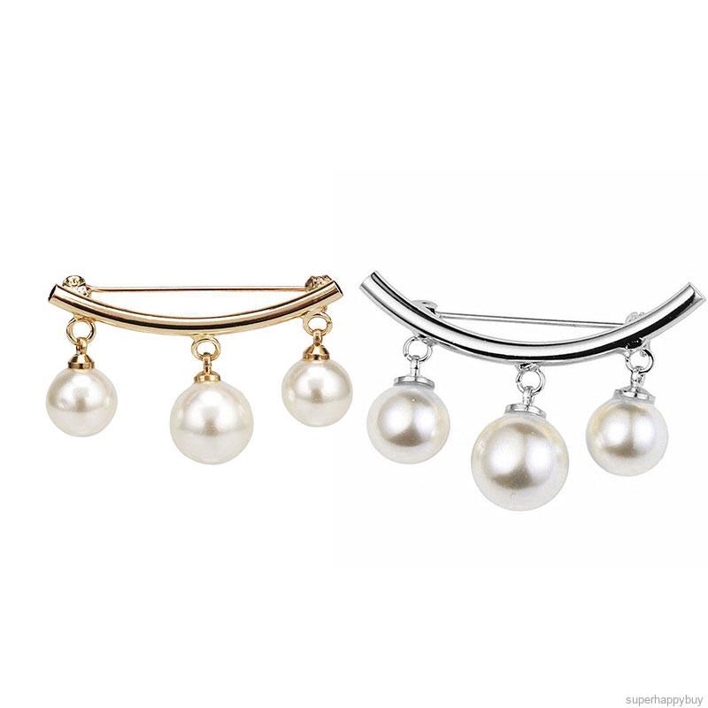 B 's Women Pearl Brooch Fashion Simple pins'