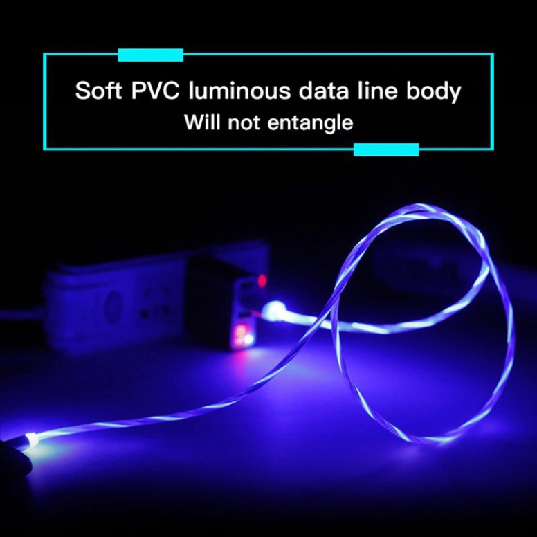 Cáp nam châm dây phát sáng 3 đầu  - HOT