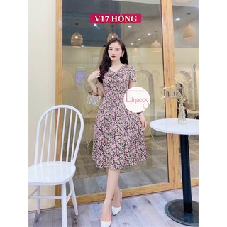 váy đầm lụa dạo phố dự tiệc V17