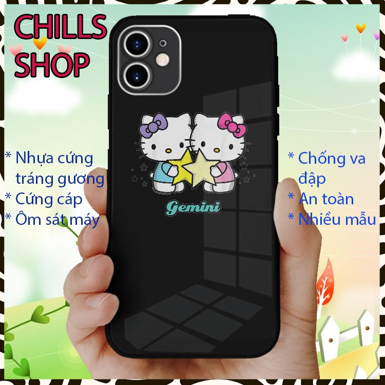 Ốp đt iphone kính cường lực cung hoàng đạo mịn siêu mỏng cho Iphone 6-12 CHILLS SHOP OK-AMZCZOD005
