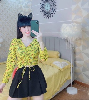 Áo kiểu hoa đủ màu HANA25