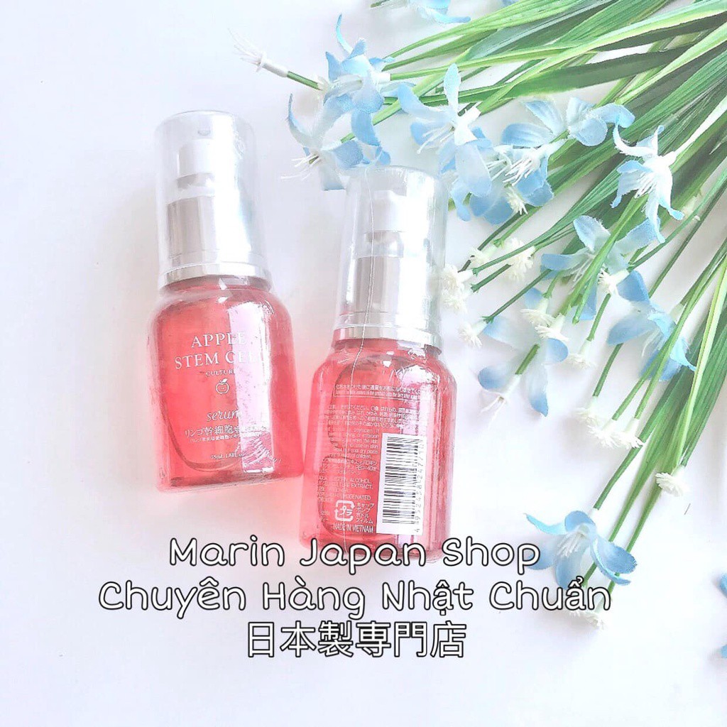 (Hàng Nhật) Serum tinh chất dưỡng da phục hồi da, dưỡng trắng mềm da vitamin C và tế bào gốc từ táo Nhật Bản