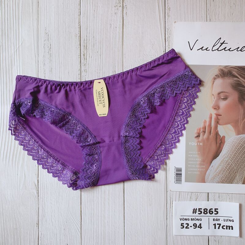 Quần lót nữ phối ren có lỗ thông hơi mặc mát lạnh | BigBuy360 - bigbuy360.vn