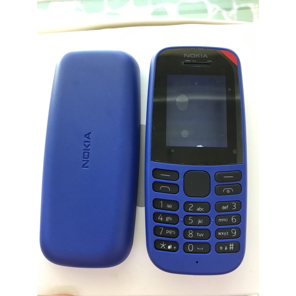 Vỏ nokia 105 đời năm 2019 có sườn, vỏ xịn như zin, như hàng bóc máy, mới đẹp