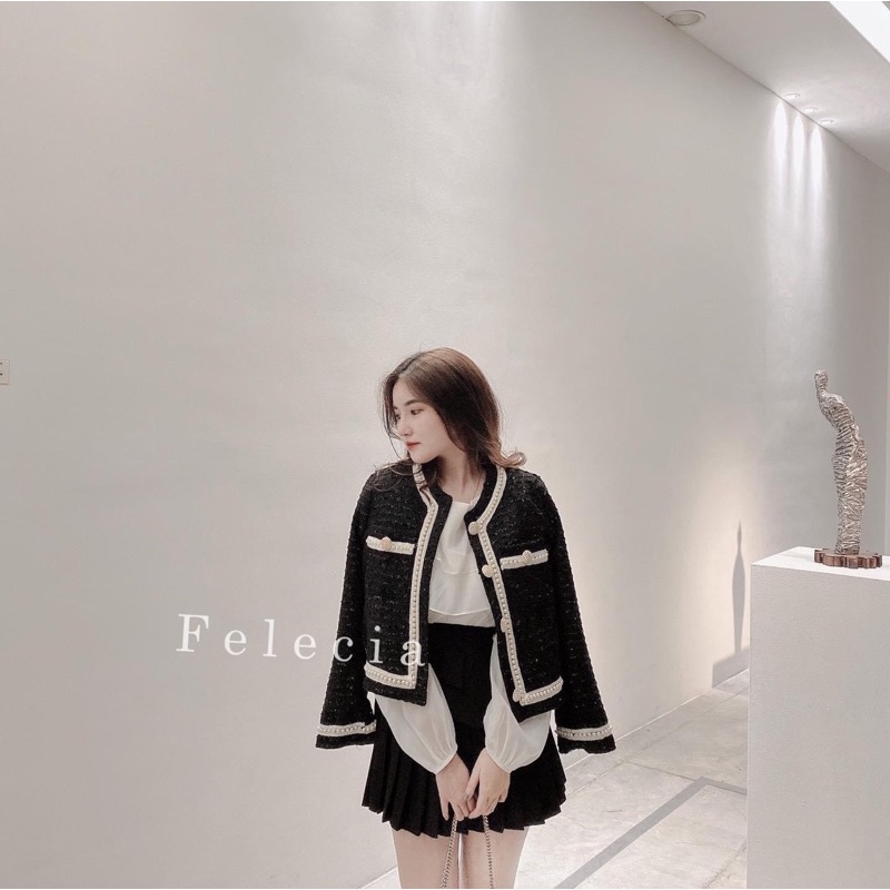 [Giá Sốc] Áo Dạ Nhũ Viền Ngọc 2 Màu Sang Chảnh Có Ảnh Thật Kèm Video | BigBuy360 - bigbuy360.vn