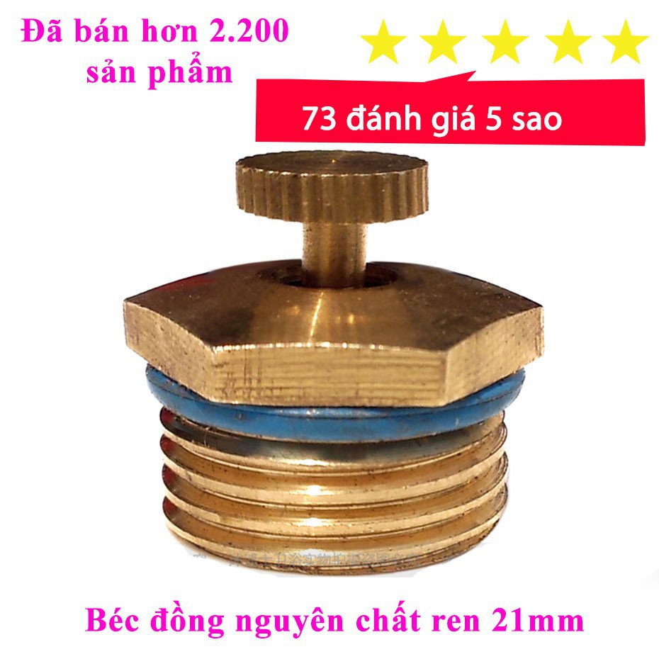 Béc phun sương bằng đồng nguyên chất hình cánh quạt ( ren ngoài 21mm) bán kính lên tới 6-8 mét ( 1 béc) - HV Store 348
