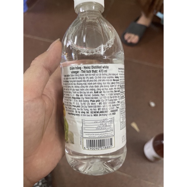Giấm táo Heinz nhập khẩu Mỹ 473ml