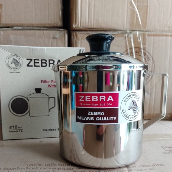 Ca nước Inox Có Vỉ Lược Zebra 151101 , hàng Thái Lan cao cấp