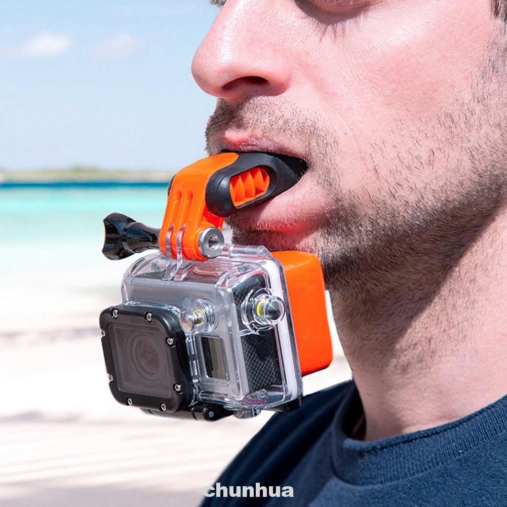 Mouth Mount Set Surf Braces Connector Mouthpiece Camera Accessories Bite Skating Portable Surfing For Gopro Hero 7 6 5