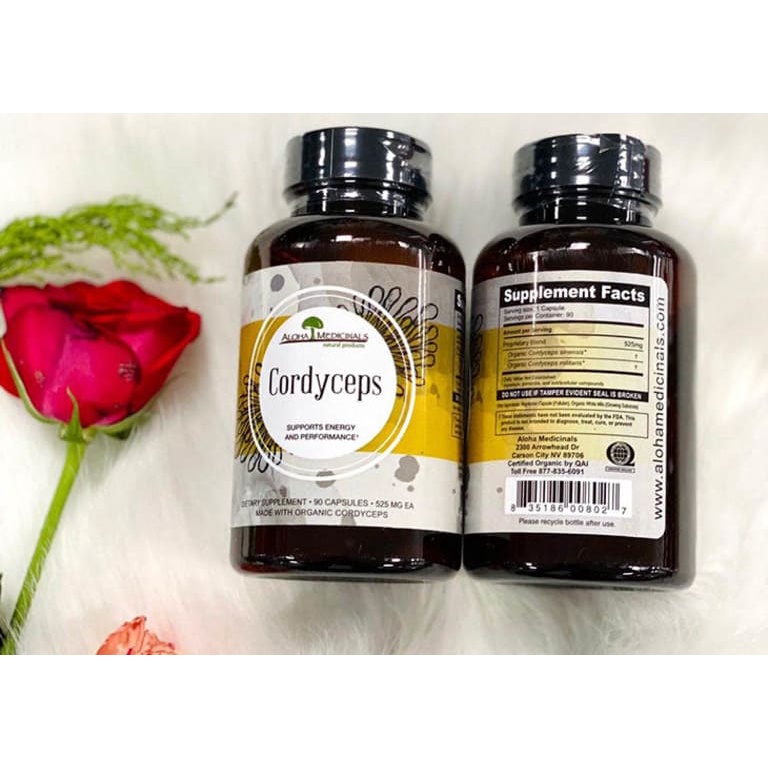 ĐÔNG TRÙNG HẠ THẢO ALOHA PURE CORDYCEPS 90V- Hàng Mỹ