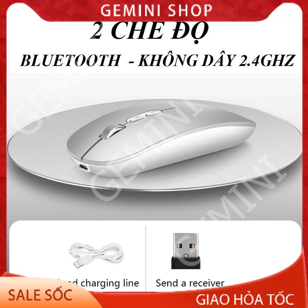 Chuột Bluetooth kiêm chuột không dây 2 in 1, PIN SẠC M103 cho điện thoại laptop macbook máy tính bảng ipad GEMINI SHOP