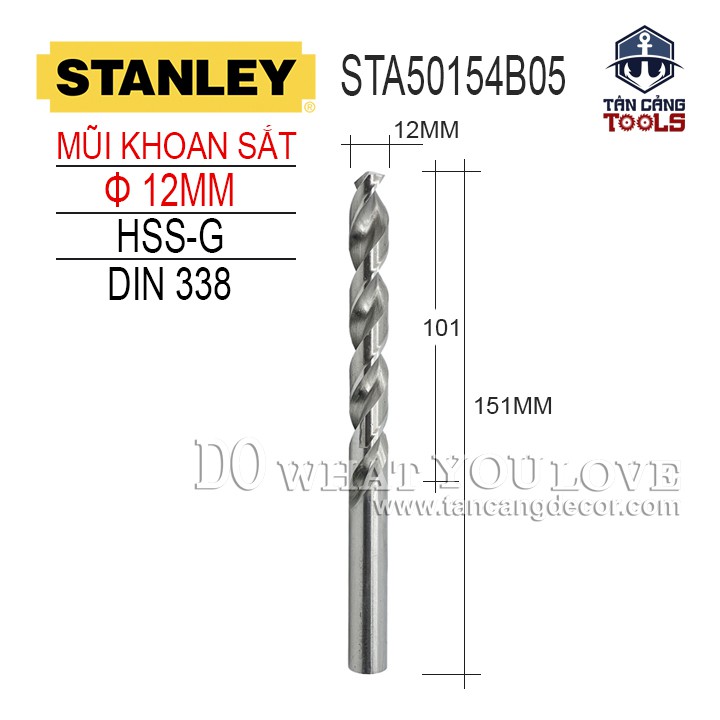 HỘP MŨI KHOAN SẮT STANLEY STA50154B05