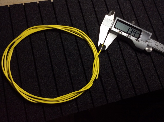 Dây teflon mạ bạc lõi lớn 1.3mm  , $made in USA$ .