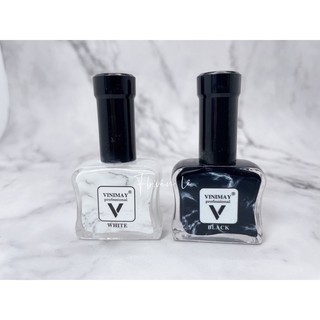 Sơn gel loang cồn vinimay trắng đen