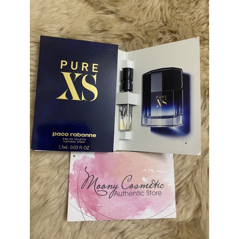 Vial mẫu thử nước hoa nam nữ Paco rabanne 1 milion/Lady minion/Invictus/pure xs/Olympea 1.5ml