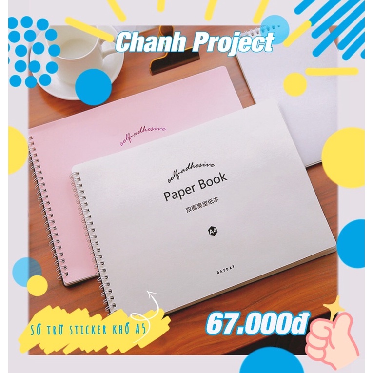 Sổ lưu trữ hình dán - chiết sticker - paperbook - Chanh Project